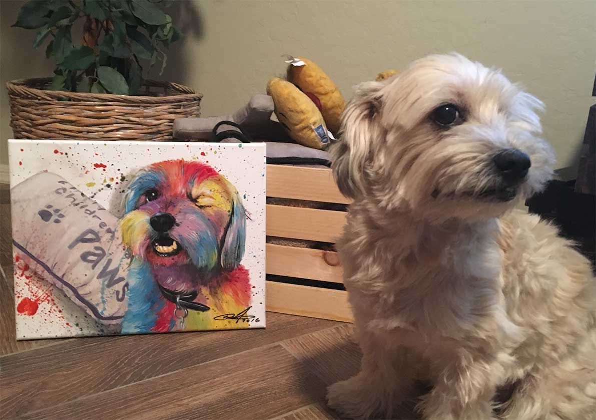 Wags and his Portrait